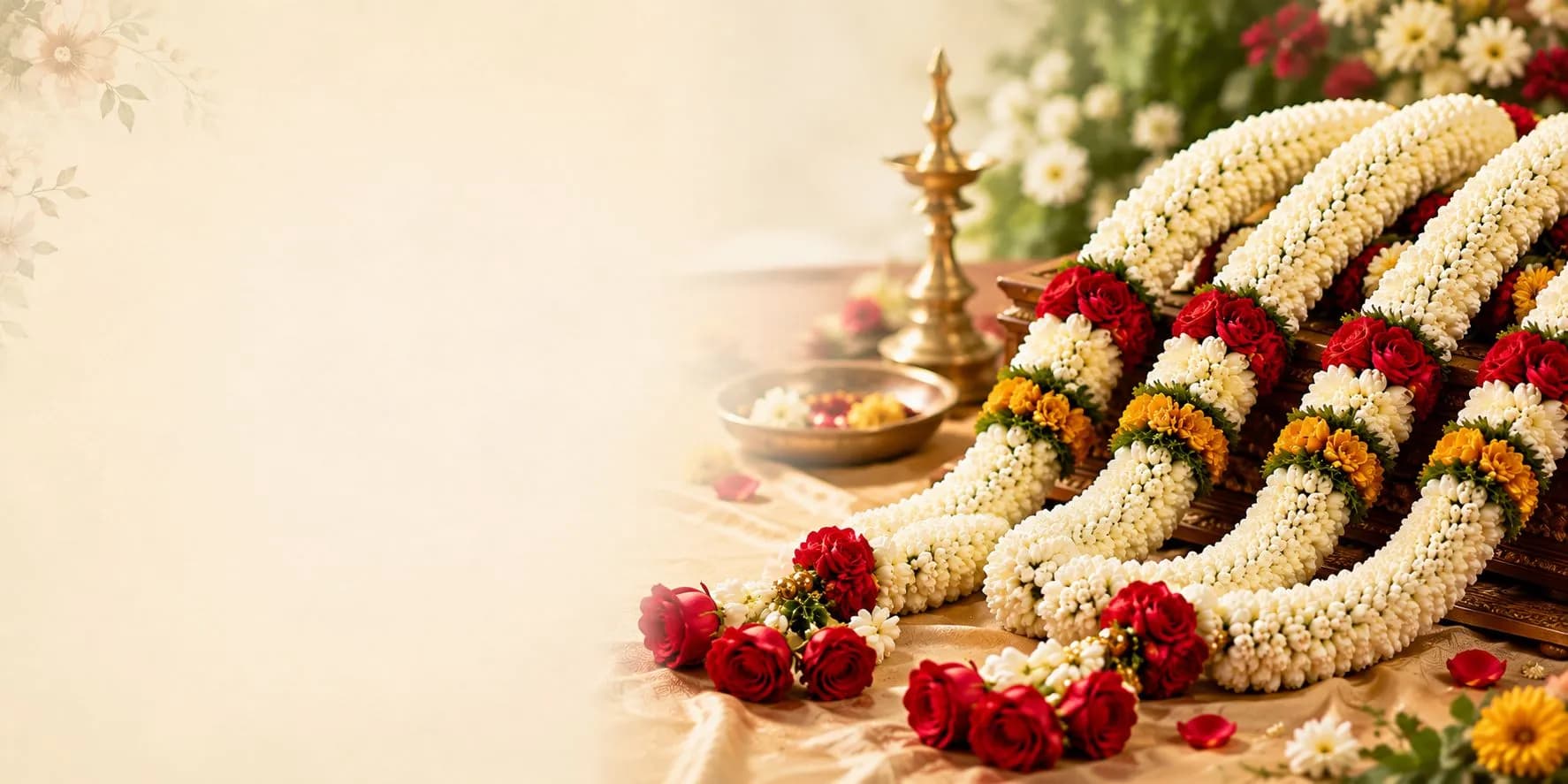 Beautiful Handcrafted [[Flower Garlands]]